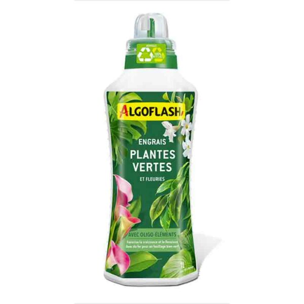 Engrais plantes vertes et fleuries Algoflash 1 litre